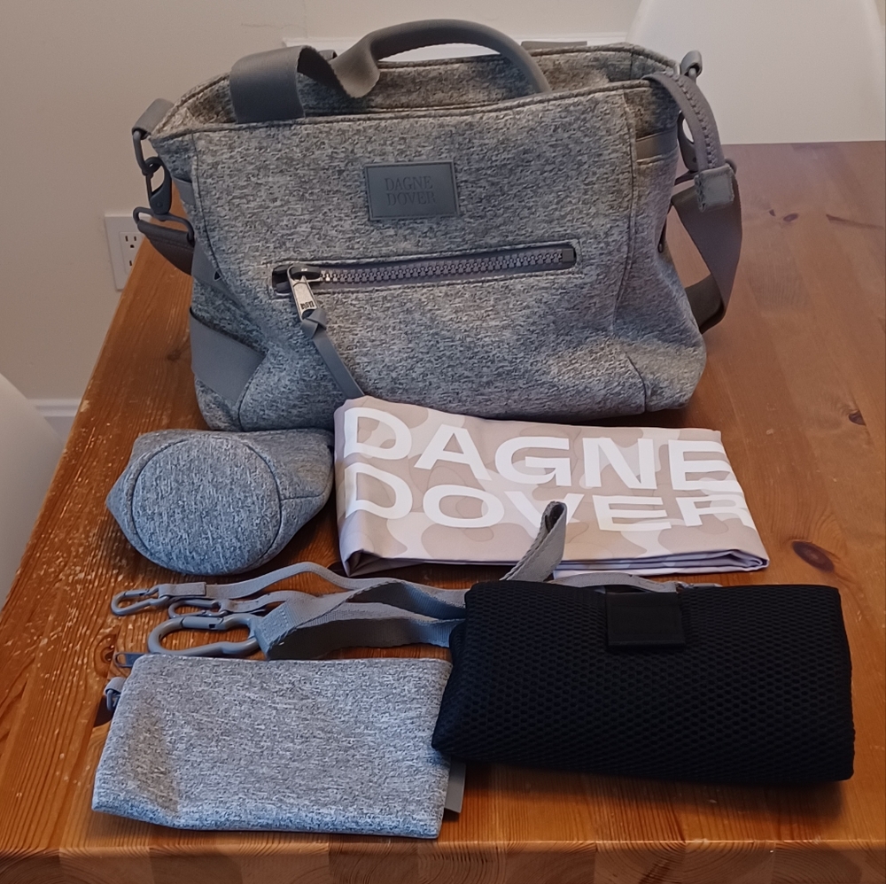 Dagne Dover Wade Small Grey Diaper Bag